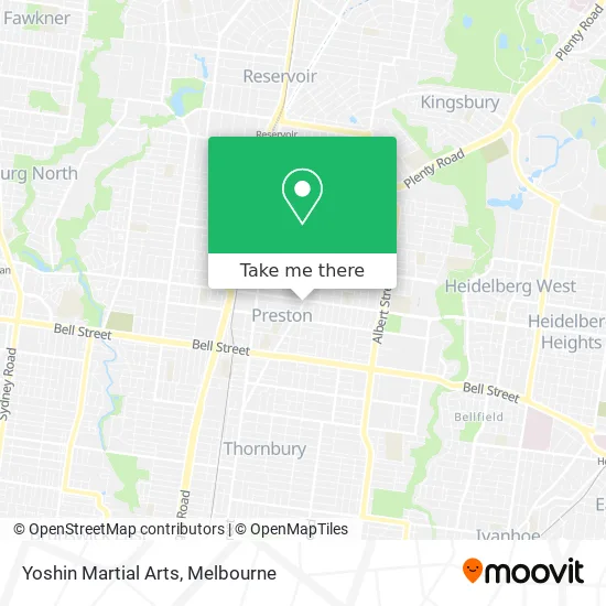 Yoshin Martial Arts map
