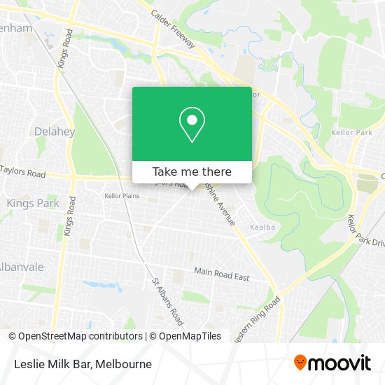 Leslie Milk Bar map