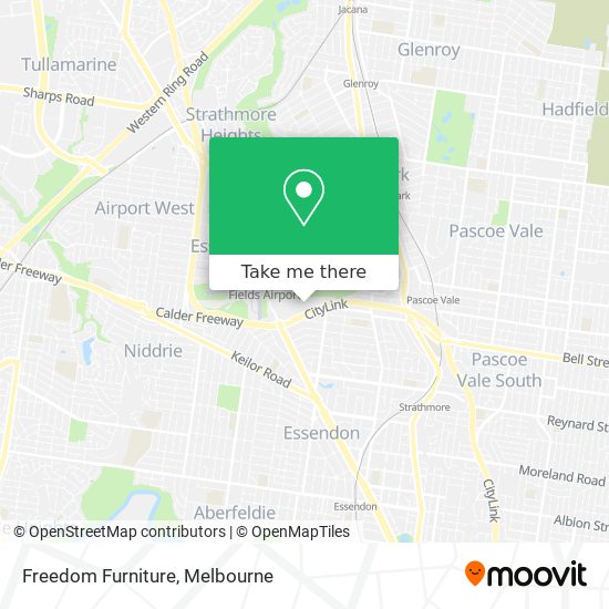 How to get to Freedom Furniture in Strathmore by Bus, Train or Tram?