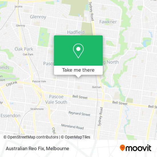 Australian Reo Fix map