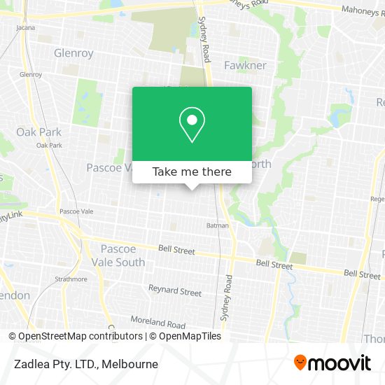 Zadlea Pty. LTD. map