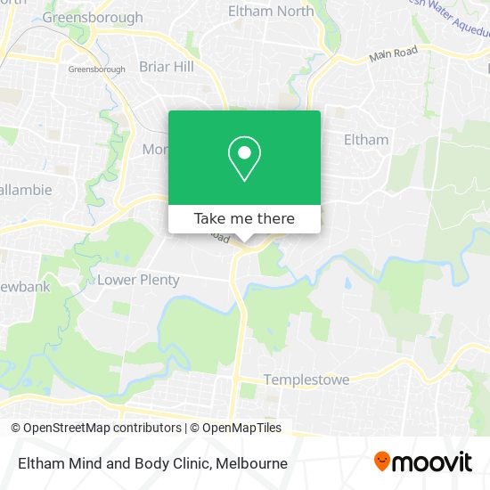 Eltham Mind and Body Clinic map