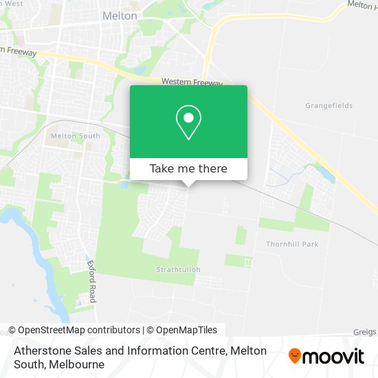 Atherstone Sales and Information Centre, Melton South map