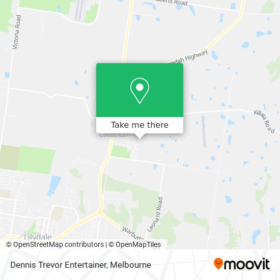 Dennis Trevor Entertainer map