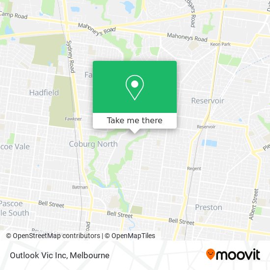 Outlook Vic Inc map