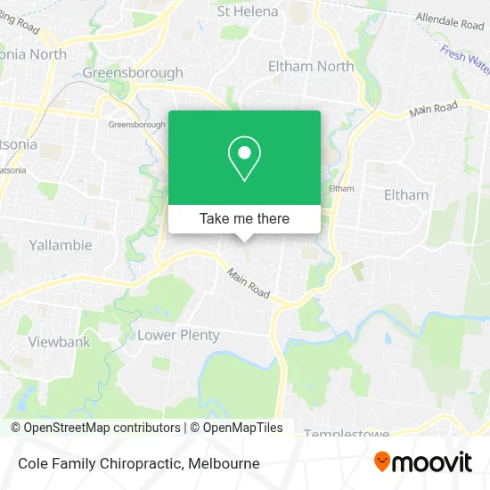 Mapa Cole Family Chiropractic