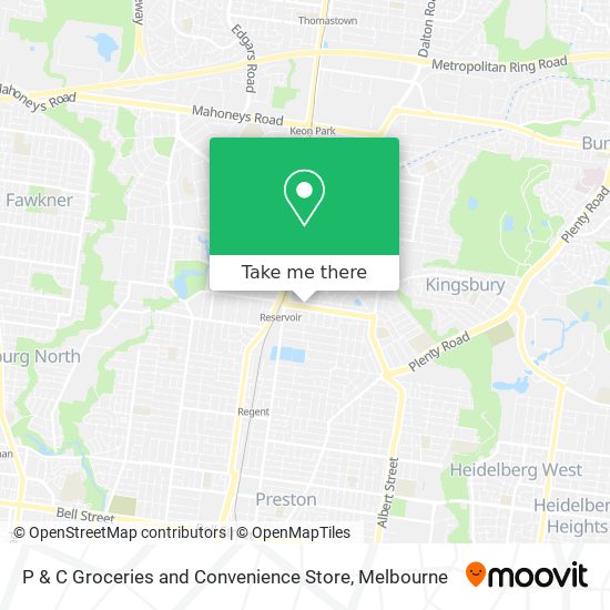 P & C Groceries and Convenience Store map