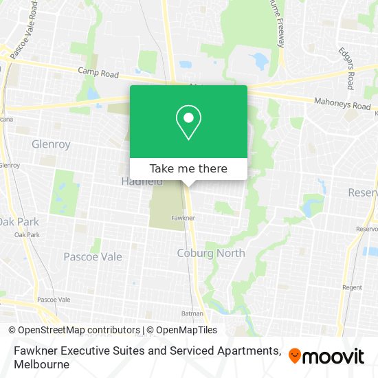 Fawkner Executive Suites and Serviced Apartments map
