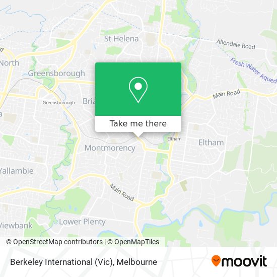 Berkeley International (Vic) map