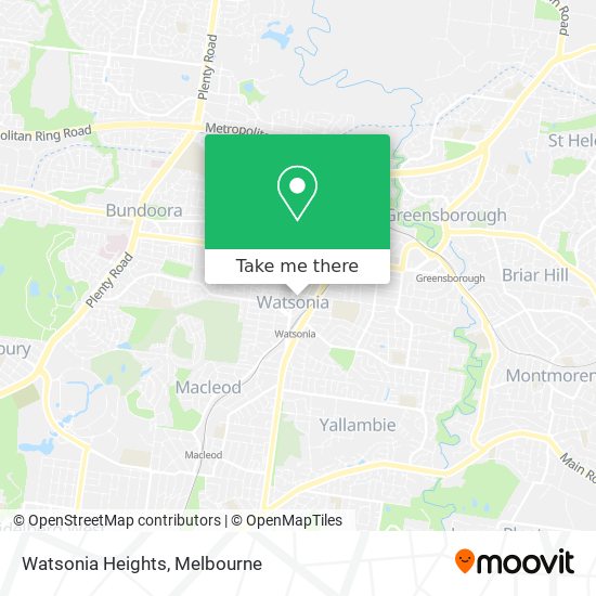 Watsonia Heights map