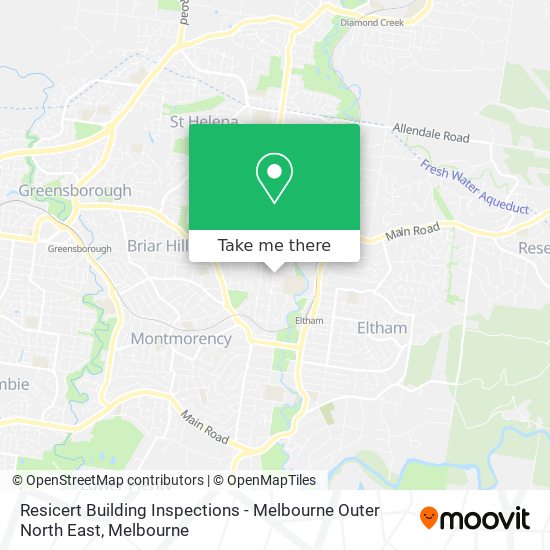 Resicert Building Inspections - Melbourne Outer North East map
