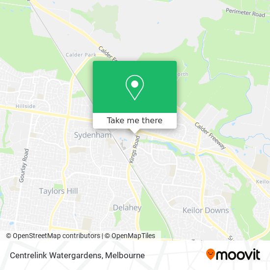 Centrelink Watergardens map