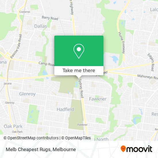 Melb Cheapest Rugs map