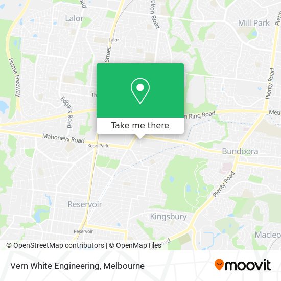 Vern White Engineering map