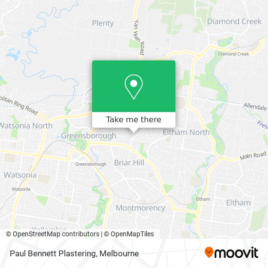 Paul Bennett Plastering map