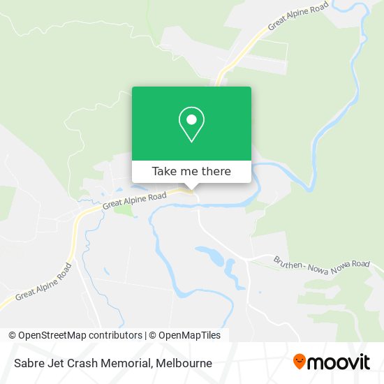 Sabre Jet Crash Memorial map