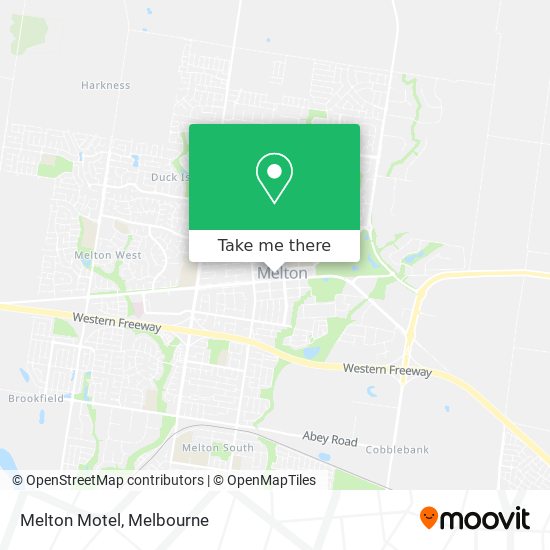 Melton Motel map