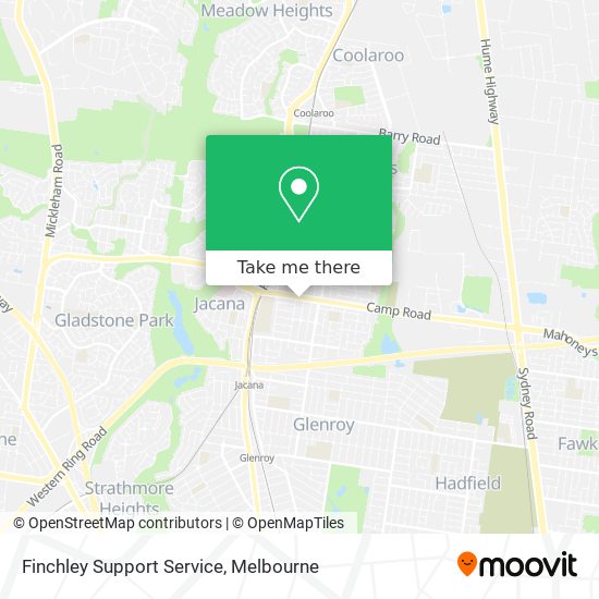 Finchley Support Service map