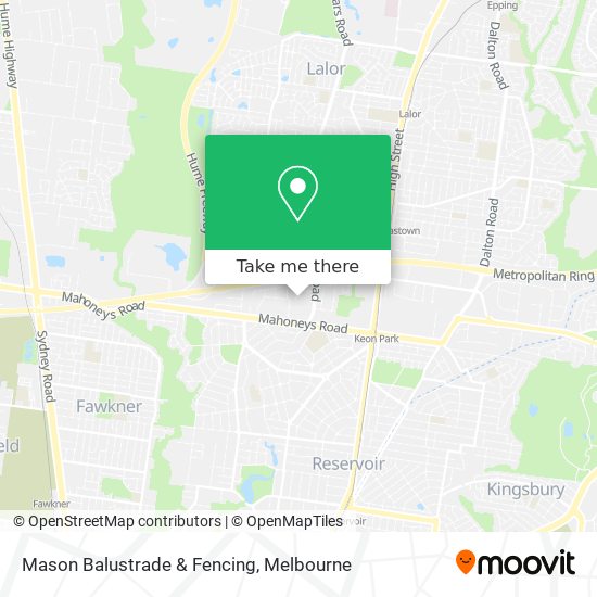 Mason Balustrade & Fencing map