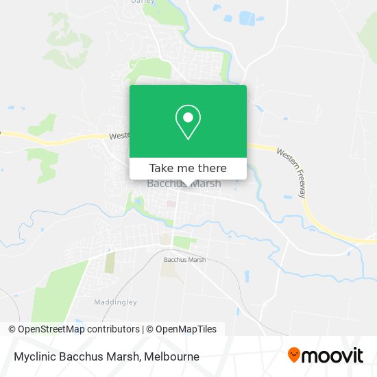 Myclinic Bacchus Marsh map