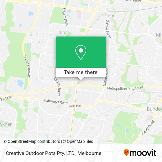 Creative Outdoor Pots Pty. LTD. map