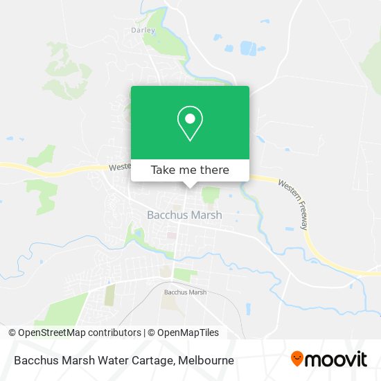 Bacchus Marsh Water Cartage map