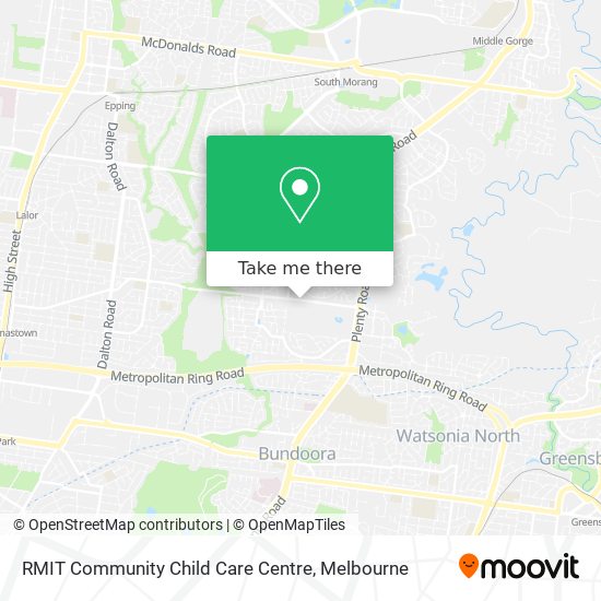 RMIT Community Child Care Centre map