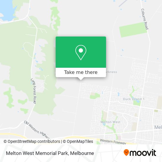 Melton West Memorial Park map