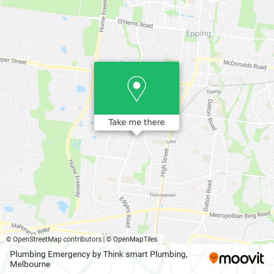 Plumbing Emergency by Think smart Plumbing map