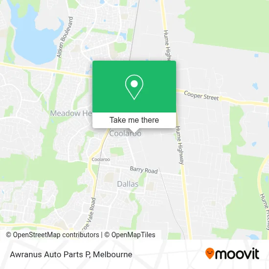 Mapa Awranus Auto Parts P