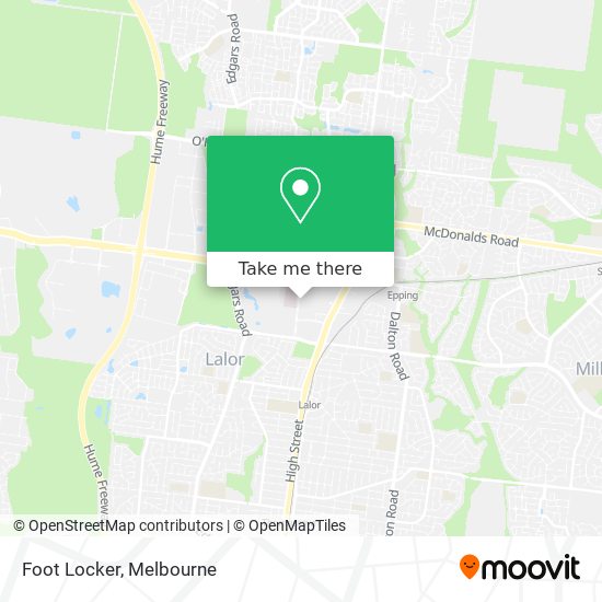 Foot Locker map