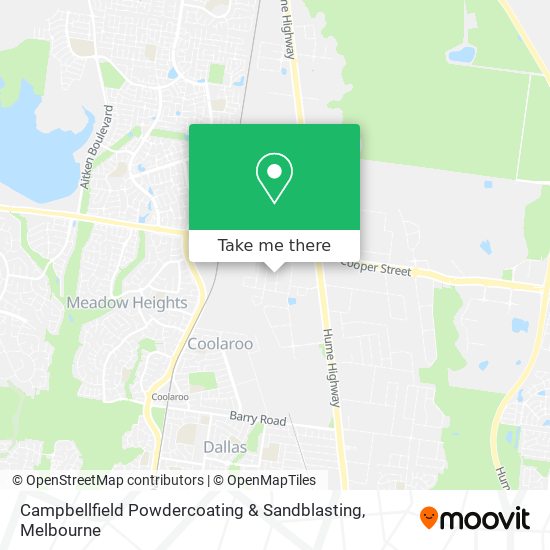 Campbellfield Powdercoating & Sandblasting map