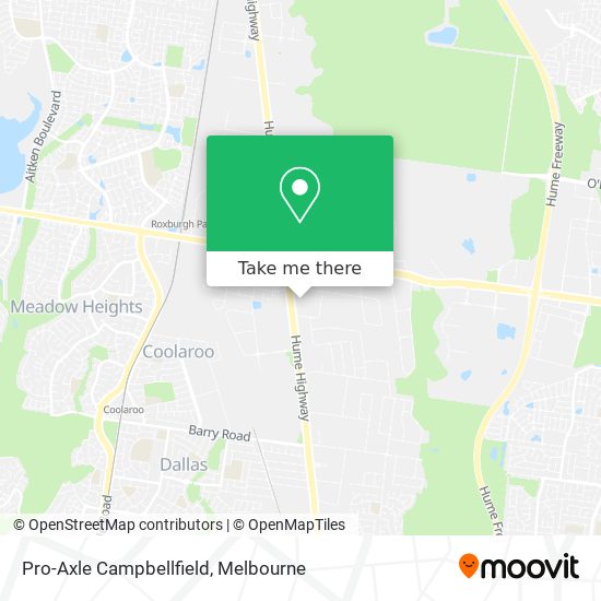 Pro-Axle Campbellfield map