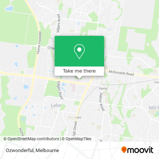 Ozwonderful map