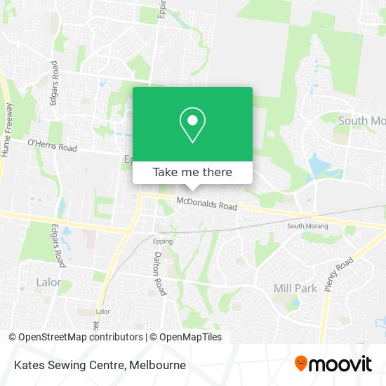 Kates Sewing Centre map