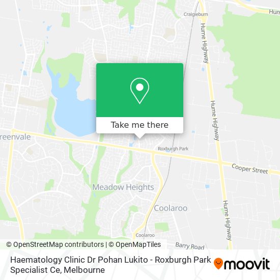 Haematology Clinic Dr Pohan Lukito - Roxburgh Park Specialist Ce map