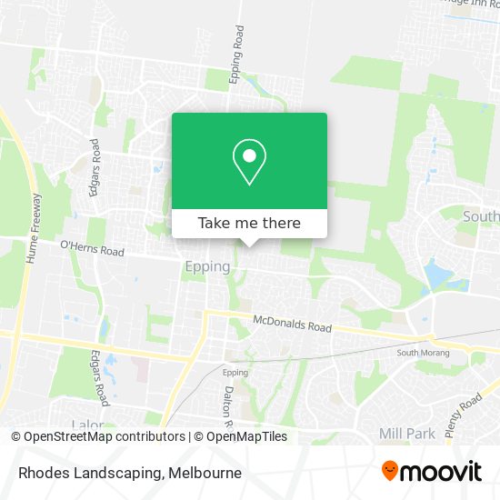 Rhodes Landscaping map