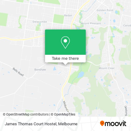 James Thomas Court Hostel map