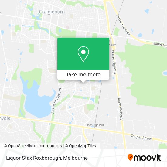 Liquor Stax Roxborough map