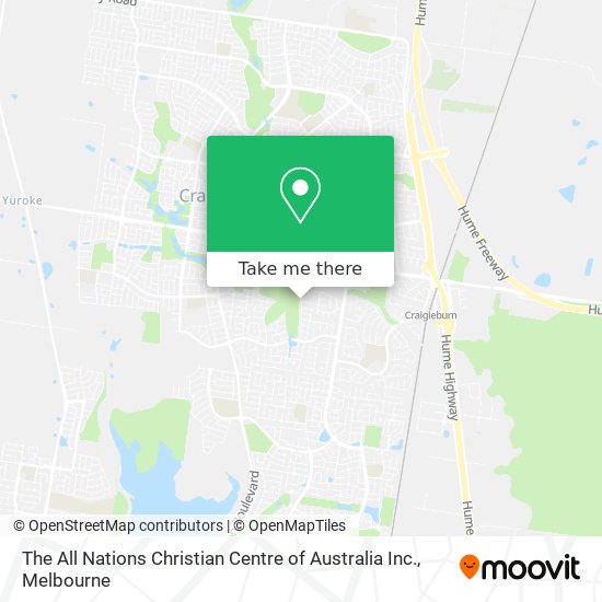 The All Nations Christian Centre of Australia Inc. map