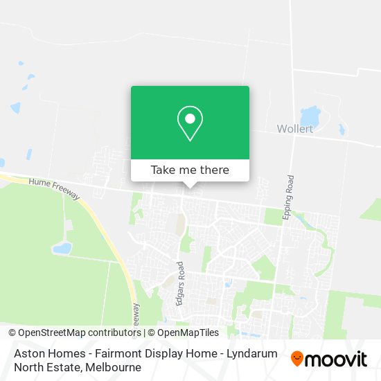 Aston Homes - Fairmont Display Home - Lyndarum North Estate map
