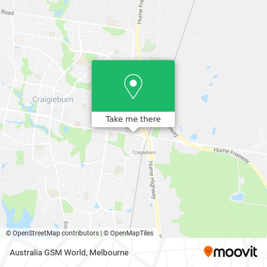 Australia GSM World map