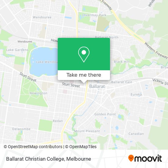 Ballarat Christian College map