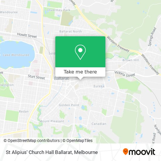 St Alipius' Church Hall Ballarat map