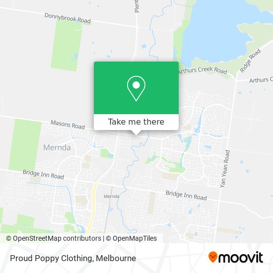 How to get to Proud Poppy Clothing in Mernda by Bus or Train?