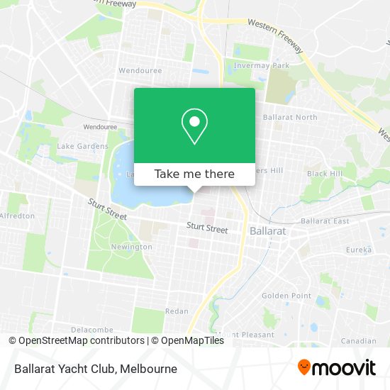 Ballarat Yacht Club map