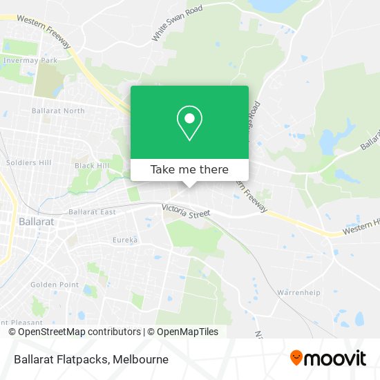 Ballarat Flatpacks map