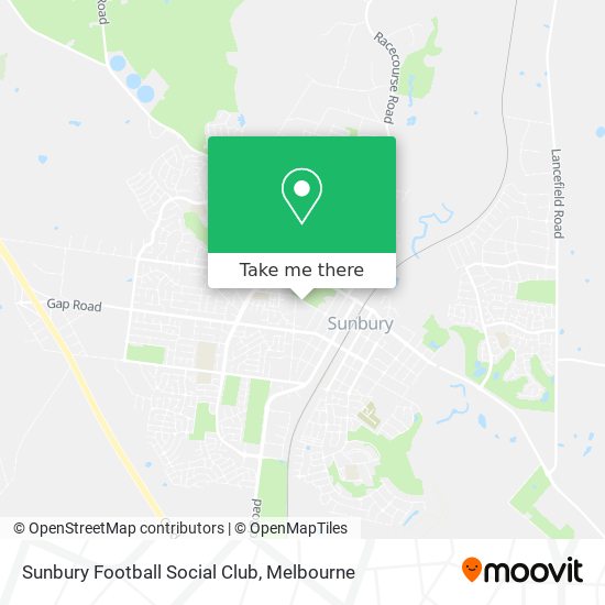 Mapa Sunbury Football Social Club