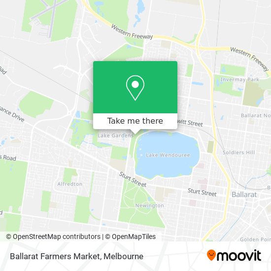 Ballarat Farmers Market map