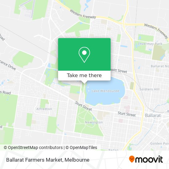 Mapa Ballarat Farmers Market